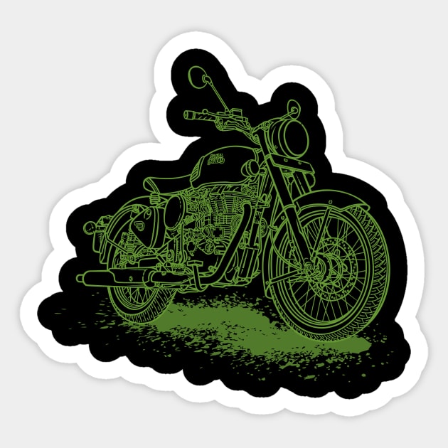 Royal Enfield Classic 500 Sticker by snewen